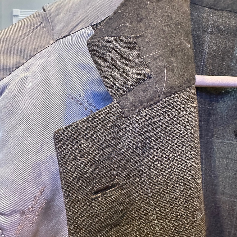 Kiton Brown Gray Sport Coat Premium Wool Mohair Size 54 Drop 7L - Picture 9 of 16
